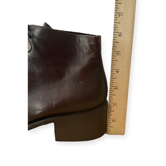 Vintage Y2K, Brown Leather Chukka Booties, Italian Made, Size 39EU - Picture 10 of 10